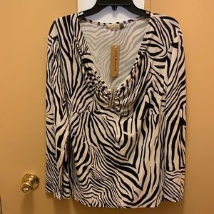 3/20.00 Long sleeve zebra top